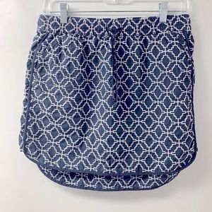 Embroidered Mini Skirt 100% Cotton